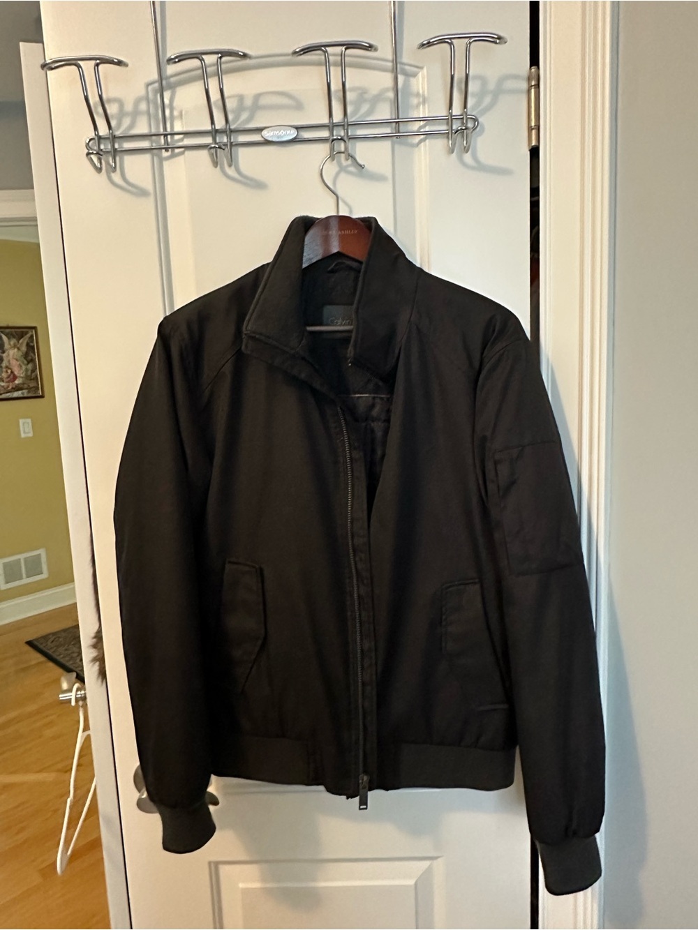 Calvin Klein Black Bomber Jacket